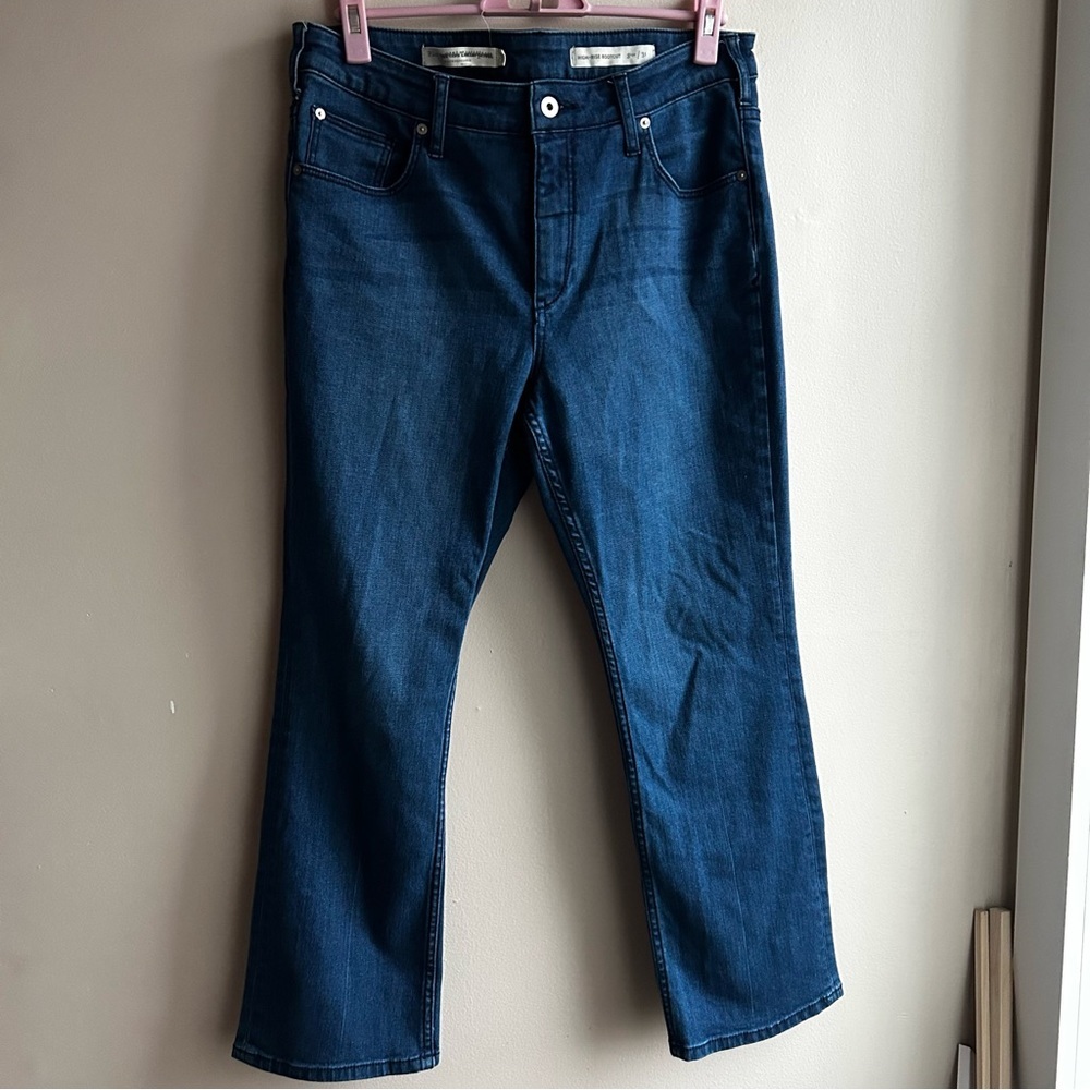 Pilcro and the Letterpress Dark Indigo Boot Cut Jeans
